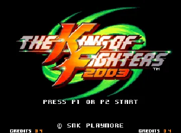 The King of Fighters 2003 (bootleg set 1) screen shot title